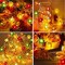 Fall Decor Fall Decorations lights for Home 30LED/10FT 3D Pumpkin Maple Leaf Acorn Battery Operated String Lights, 8 Mode Timer Remote Fall Lights Garland Indoor Outdoor Autumn Thanksgiving Halloween